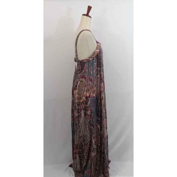 BA&SH Sz 3 L Large 8 Baraka Rose Paisley Maxi Dress - Picture 7 of 12